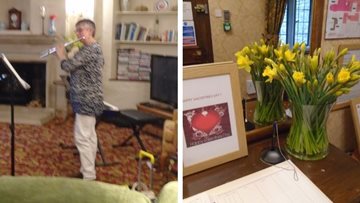 Residents celebrate Valentine’s Day at Tetbury care home