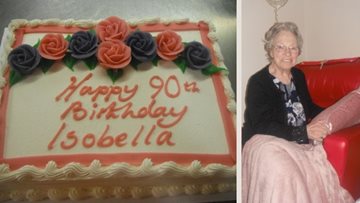 Perth care home Resident celebrates 90th birthday
