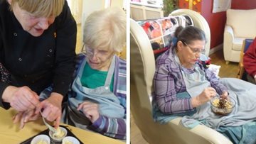 Residents enjoy baking afternoon at Grimsby care home