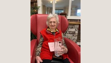 Crewe care home delights at winning award at local gardening competition