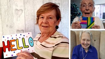 Postcards brighten up Residents’ day at Ilkeston care home