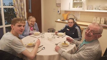 Local school children offer helping hand at Kirkcaldy care home