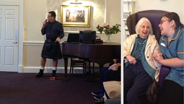Edinburgh care home celebrates Burns Night