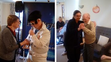 Residents welcome king of rock ‘n’ roll to Stalybridge care home