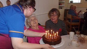 Resident celebrates 95th birthday at Durham care home