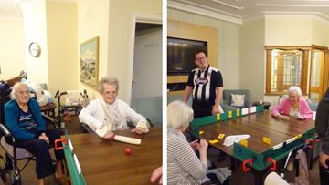 Table cricket is a success at Grimsby care home