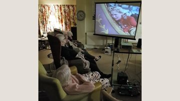 Arbroath care home Residents enjoy cinema experience